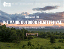 Tablet Screenshot of maineoutdoorfilmfestival.com